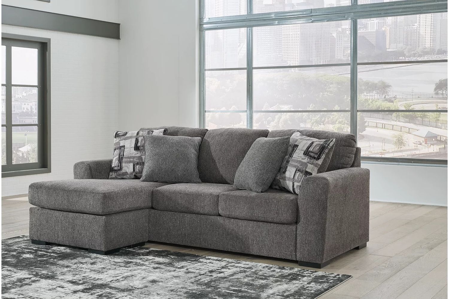Gardiner Pewter Sofa Chaise 5240418