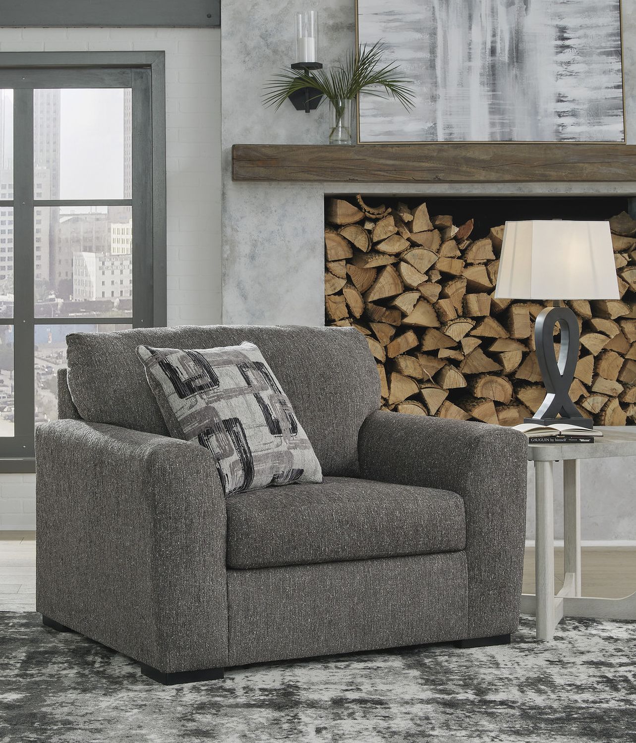 Gardiner Pewter Oversized Chair 5240423