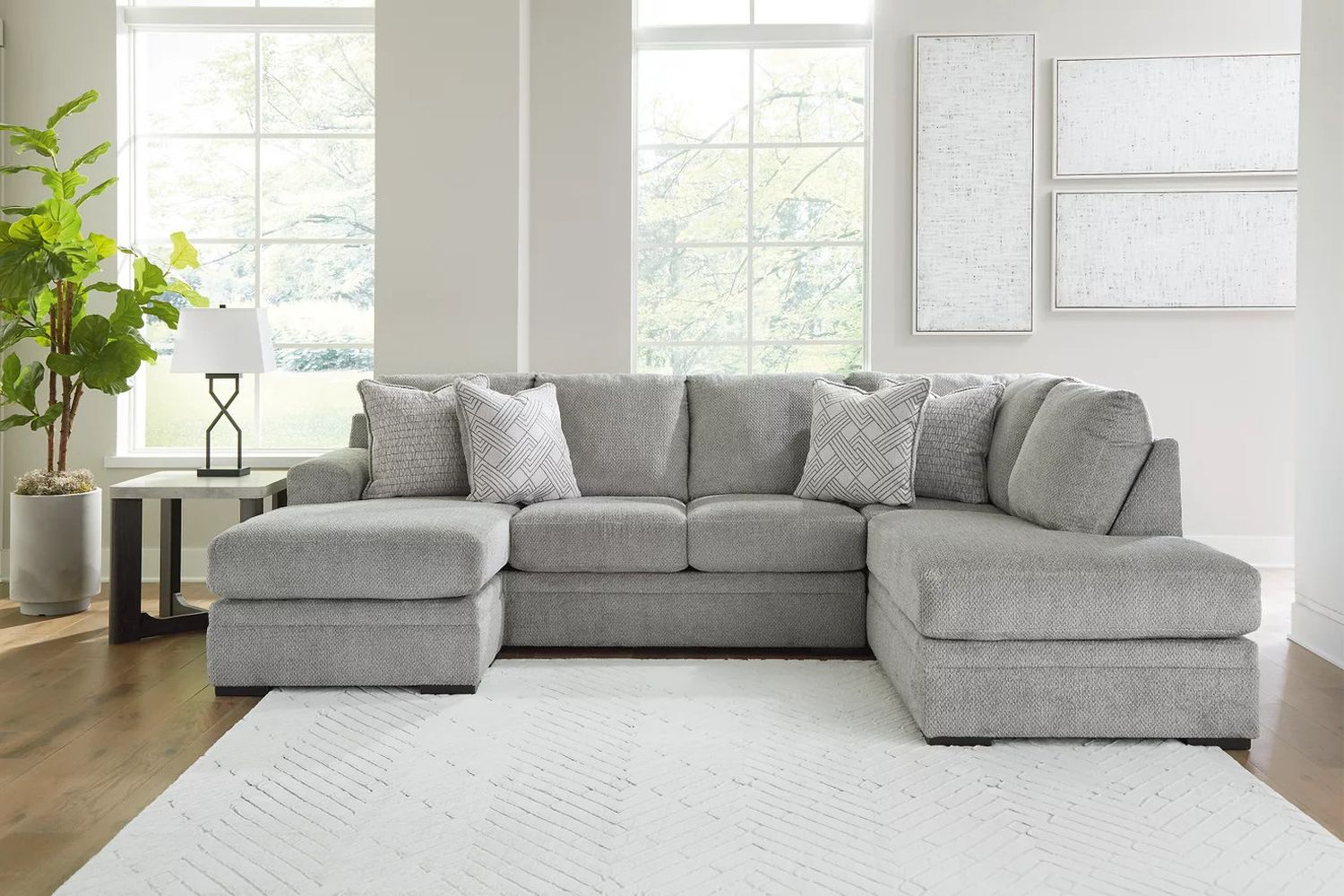 Casselbury 2-Piece RAF Sectional With Chaise In Cement 52906S1