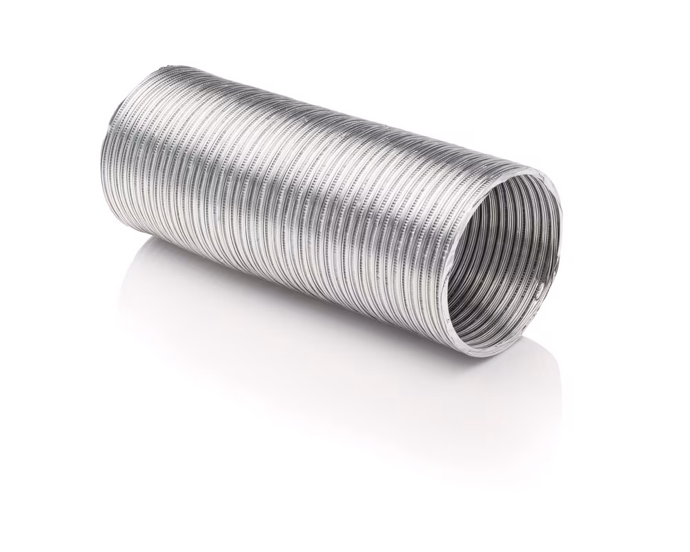 5' Long 4" Semi-Rigid Dryer Vent Pipe without Clamps 5304436666