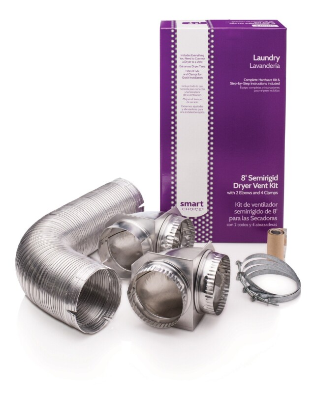 8' Semi-Rigid Dryer Vent Kit, with 2 Elbows 5304492448