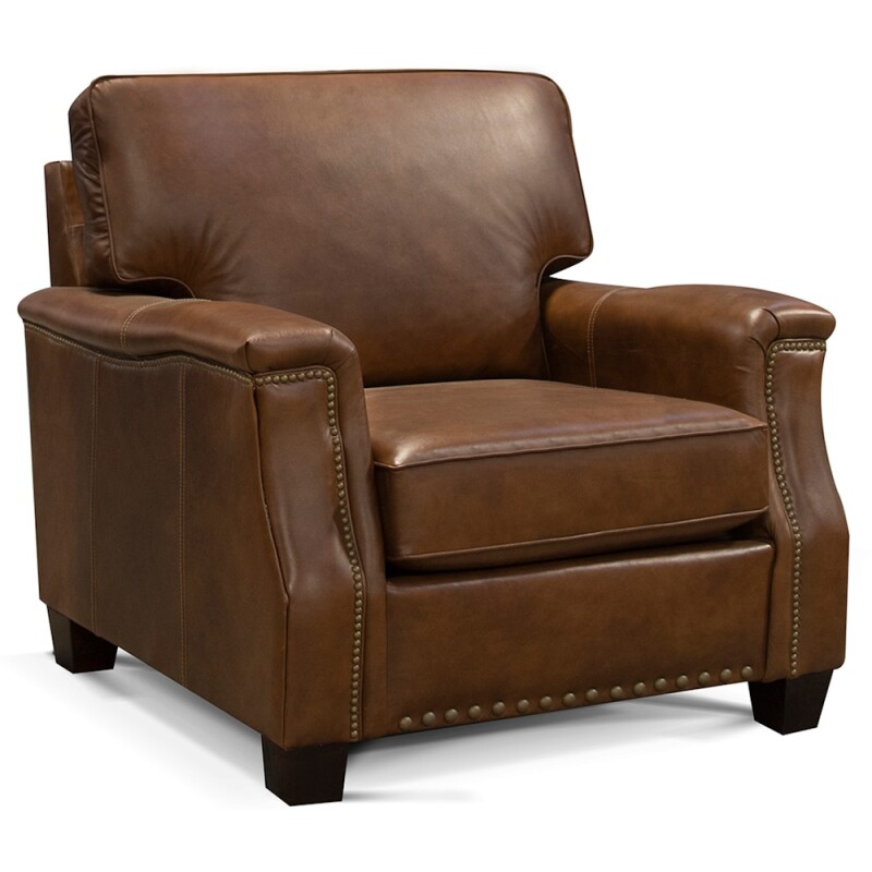 Salem Leather Chair With Nails 5304LNR