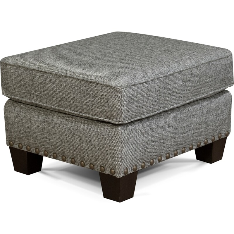 Salem Ottoman With Nails 5307N