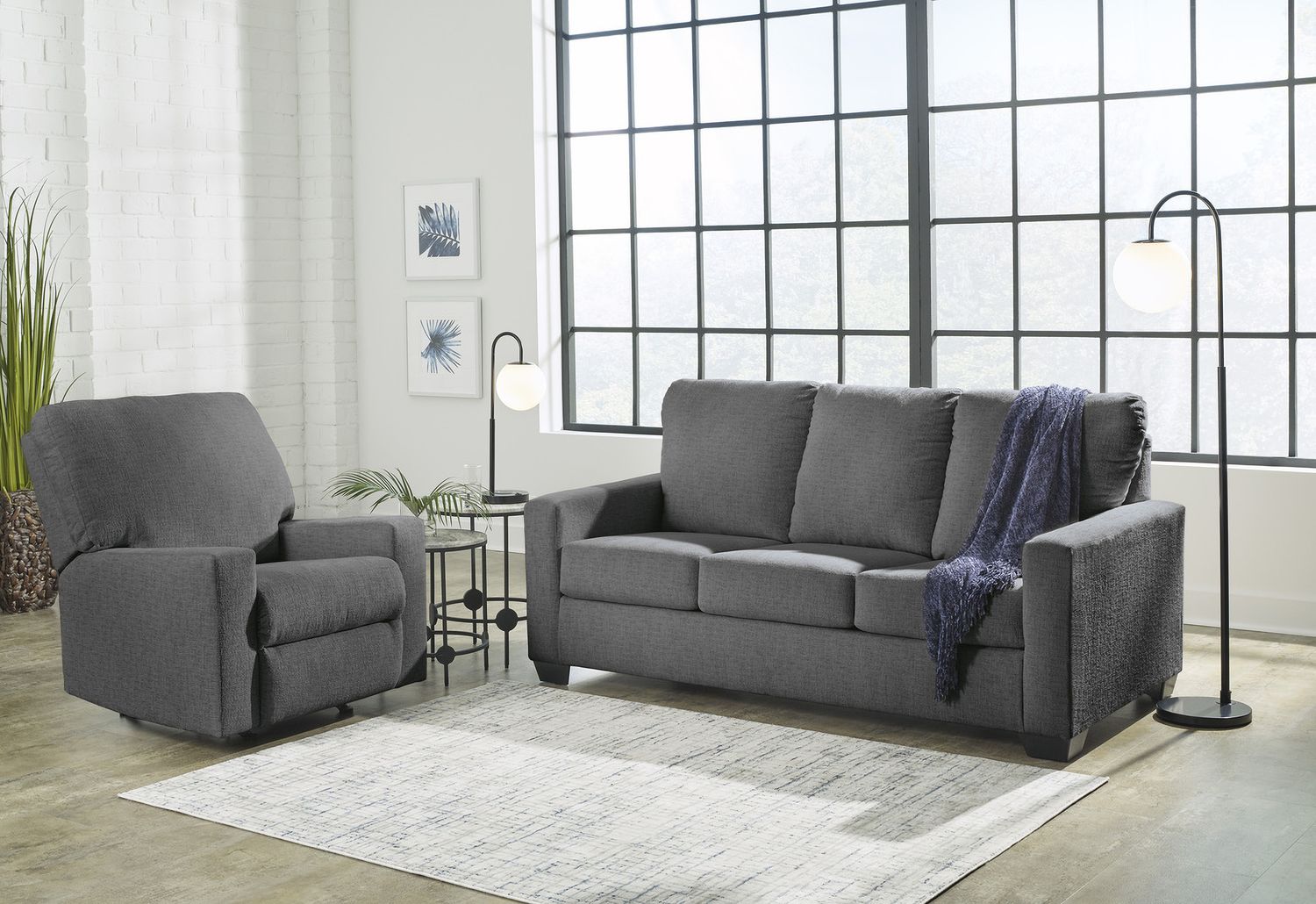 Rannis Rocker Recliner In Pewter 5360225