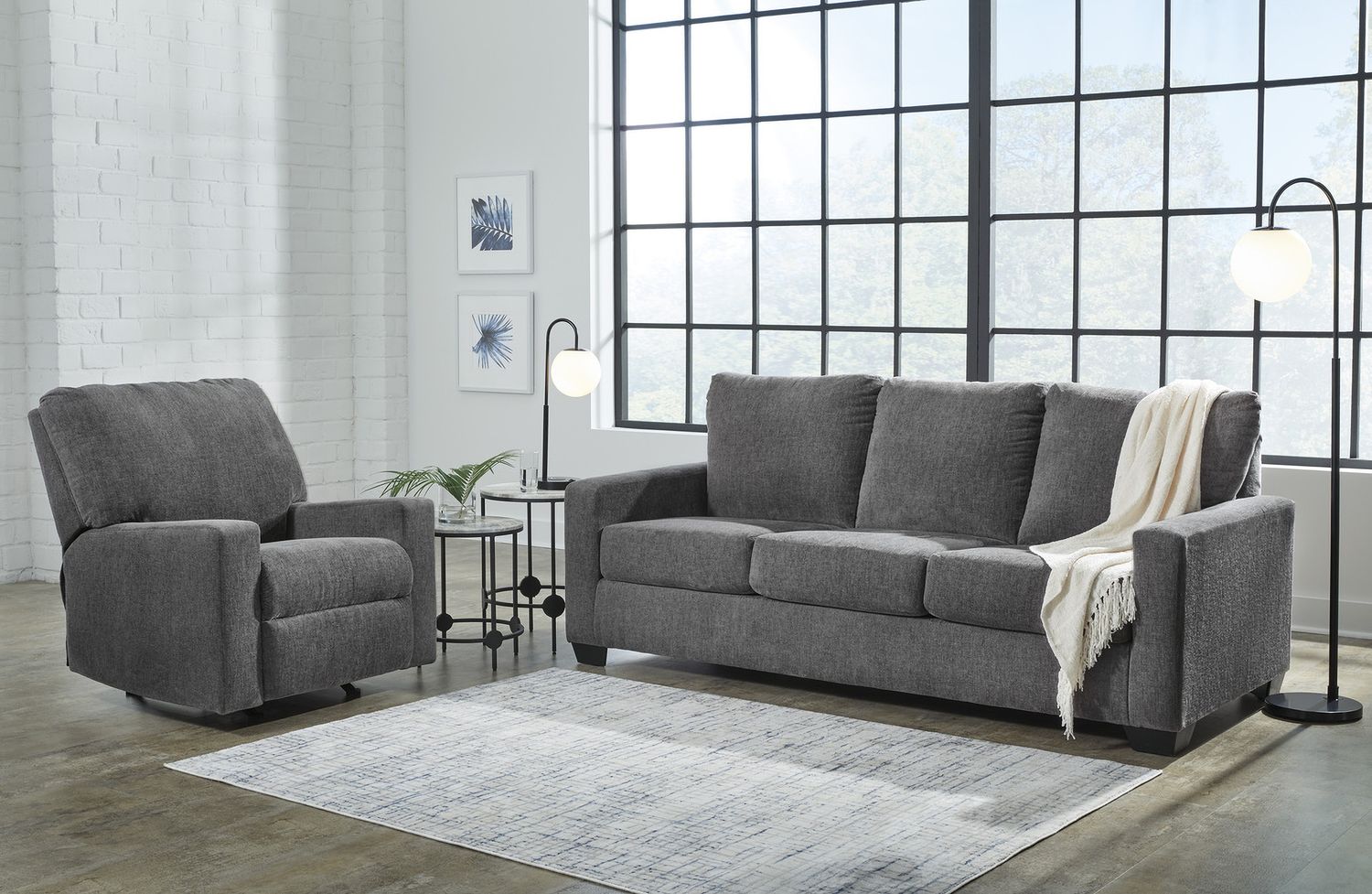 Rannis Rocker Recliner In Pewter 5360225