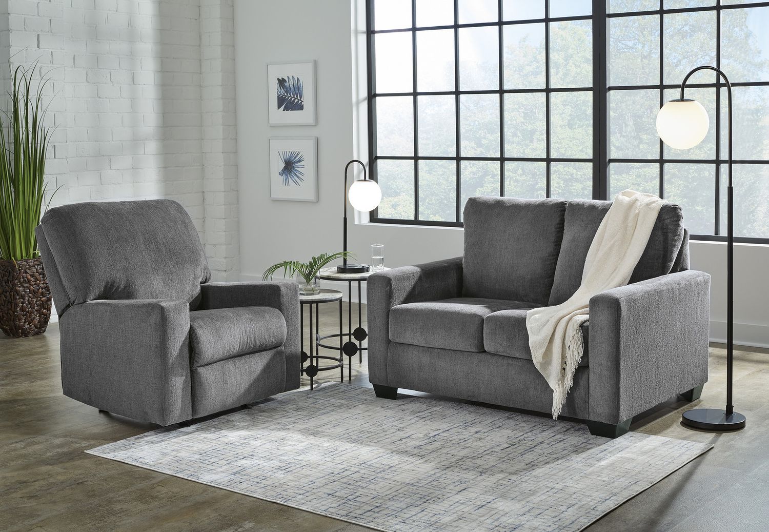 Rannis Rocker Recliner In Pewter 5360225