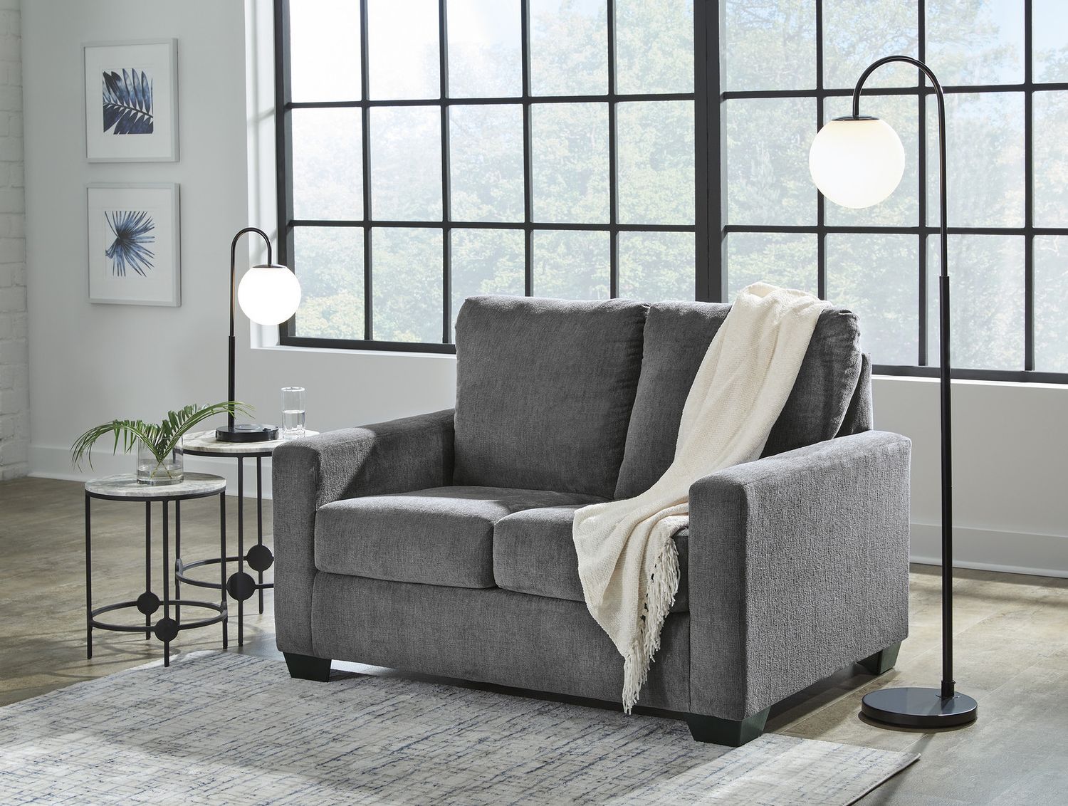 Rannis Twin Sofa Sleeper In Pewter 5360237