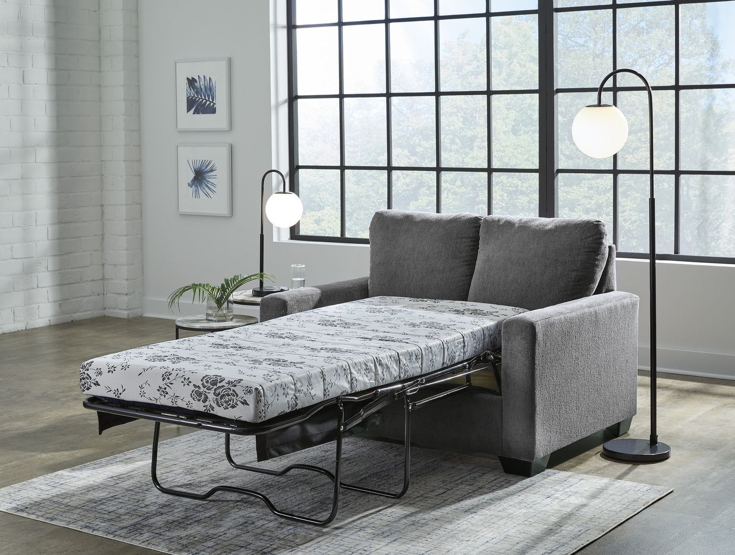 Rannis Twin Sofa Sleeper In Pewter 5360237