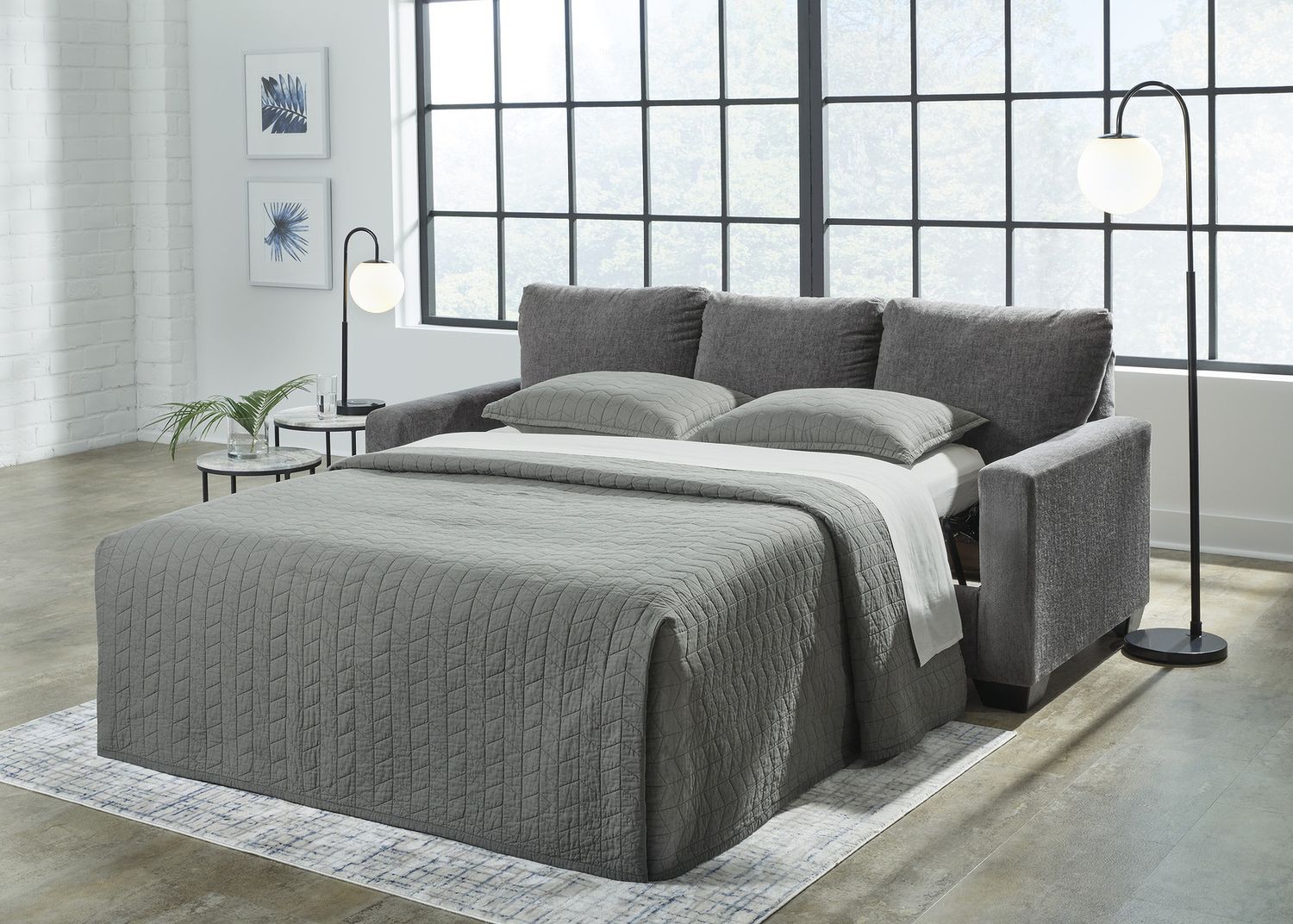 Rannis Queen Sofa Sleeper In Pewter 5360239