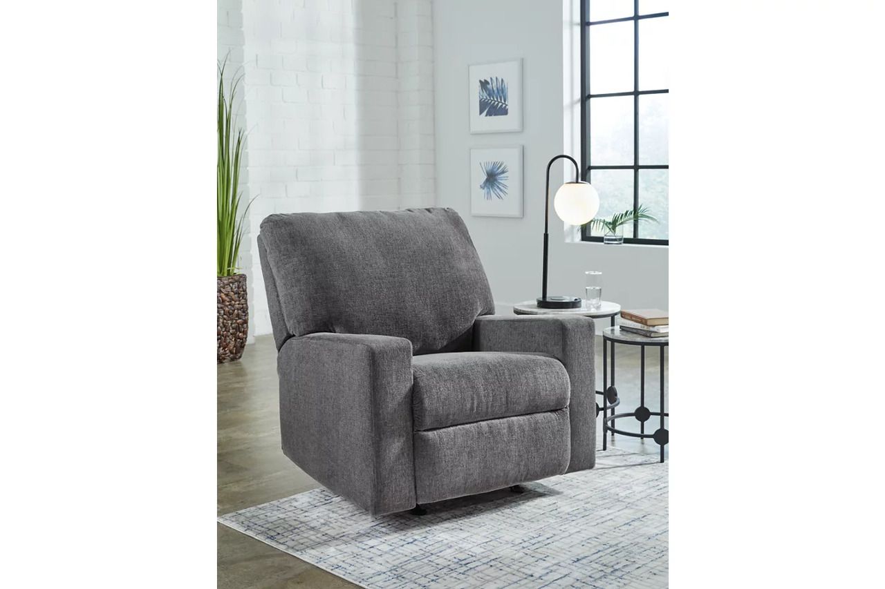 Rannis Twin Sofa Sleeper and Recliner In Pewter 53602U2