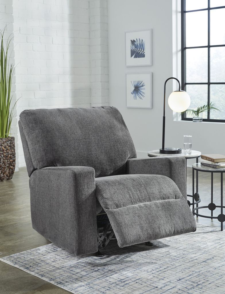Rannis Twin Sofa Sleeper and Recliner In Pewter 53602U2