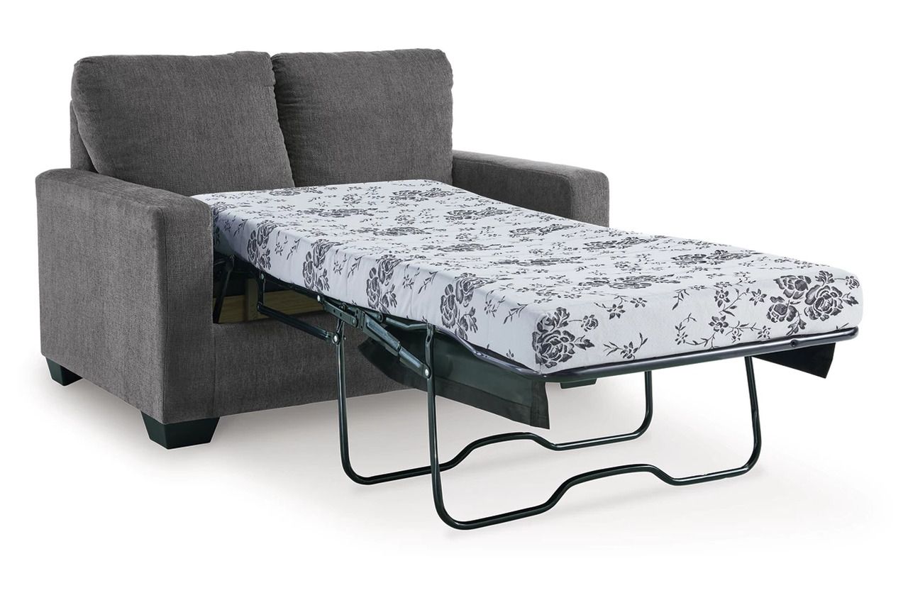 Rannis Twin Sofa Sleeper and Recliner In Pewter 53602U2