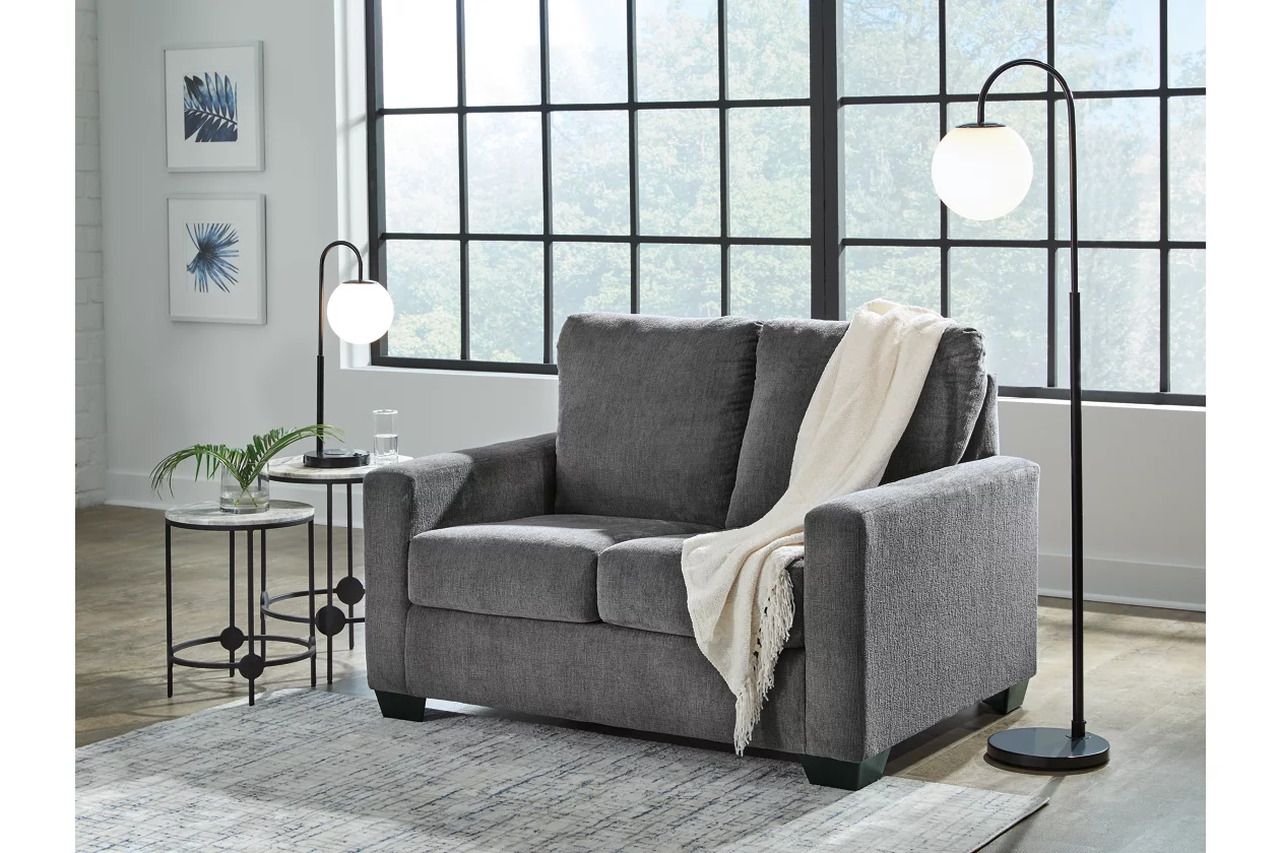 Rannis Twin Sofa Sleeper and Recliner In Pewter 53602U2