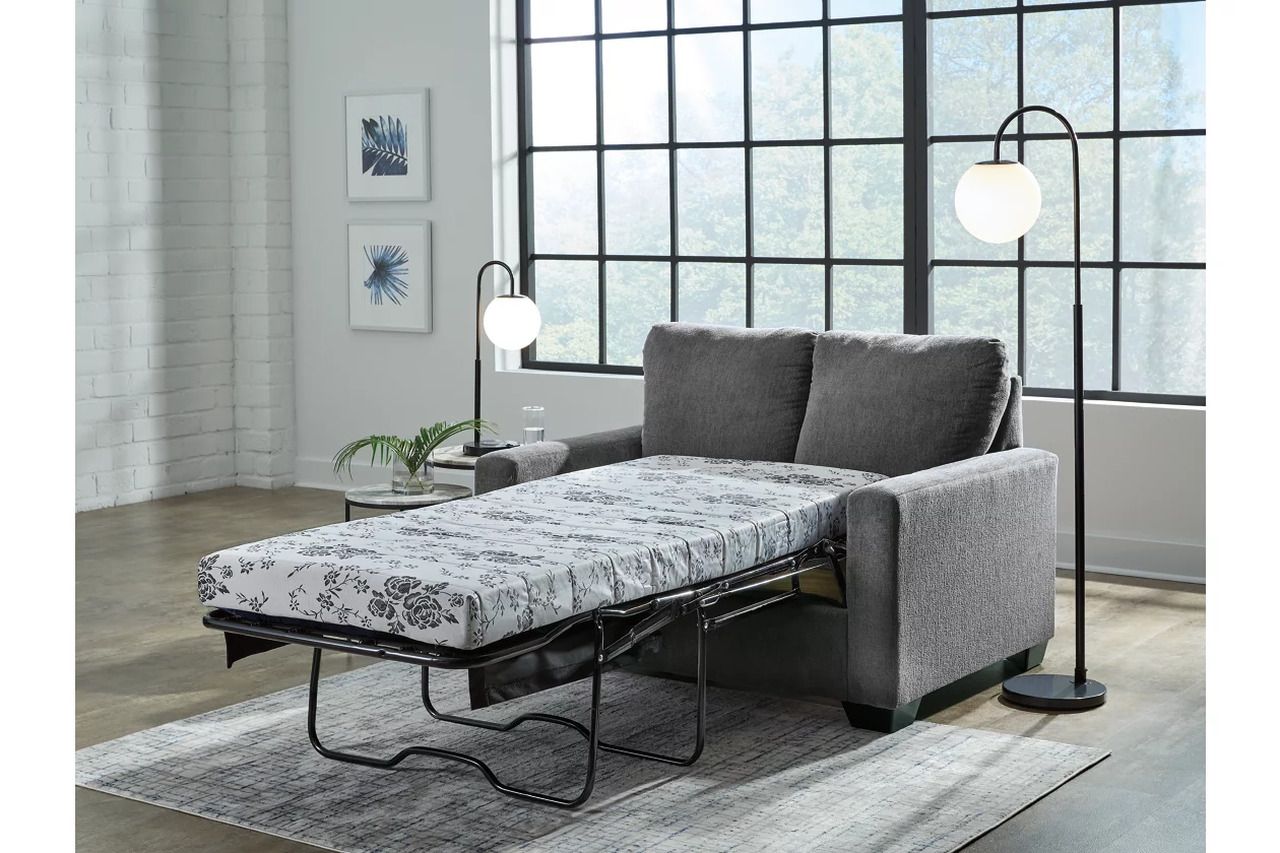 Rannis Twin Sofa Sleeper and Recliner In Pewter 53602U2
