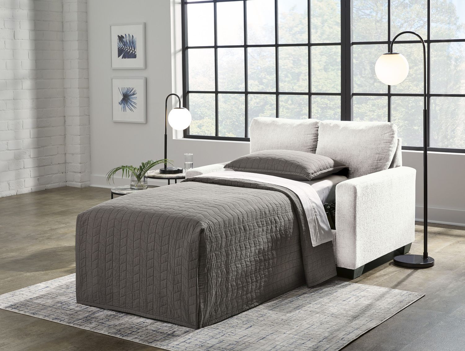 Rannis Twin Sofa Sleeper In Snow 5360337