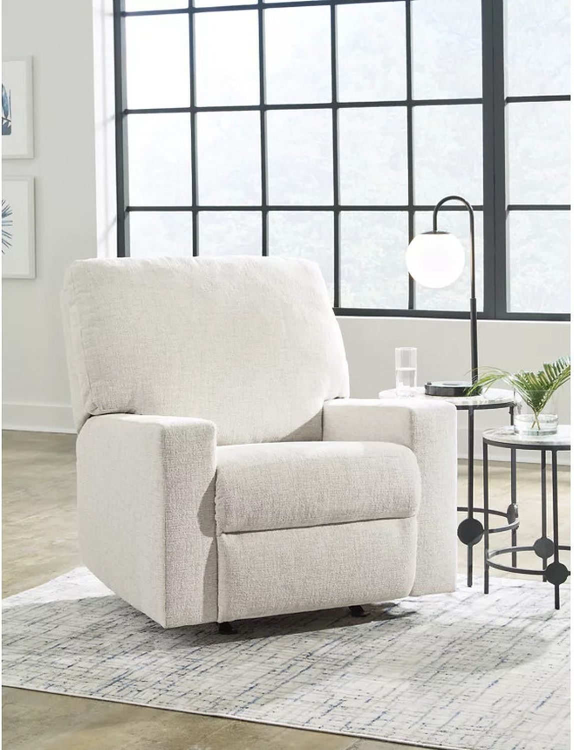Rannis Twin Sofa Sleeper and Recliner In Snow 53603U1