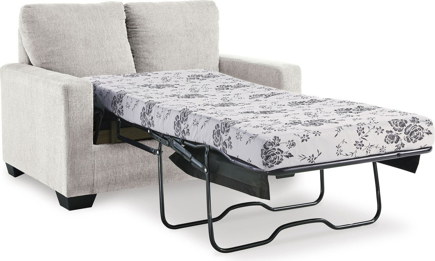 Rannis Twin Sofa Sleeper and Recliner In Snow 53603U1