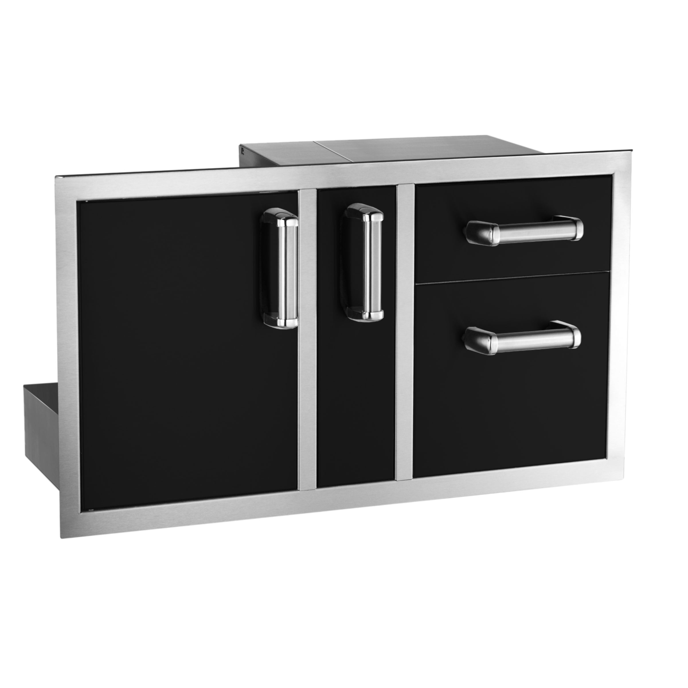 Echelon Black Door/drawer Combo w/ Platter Storage 53816BSC