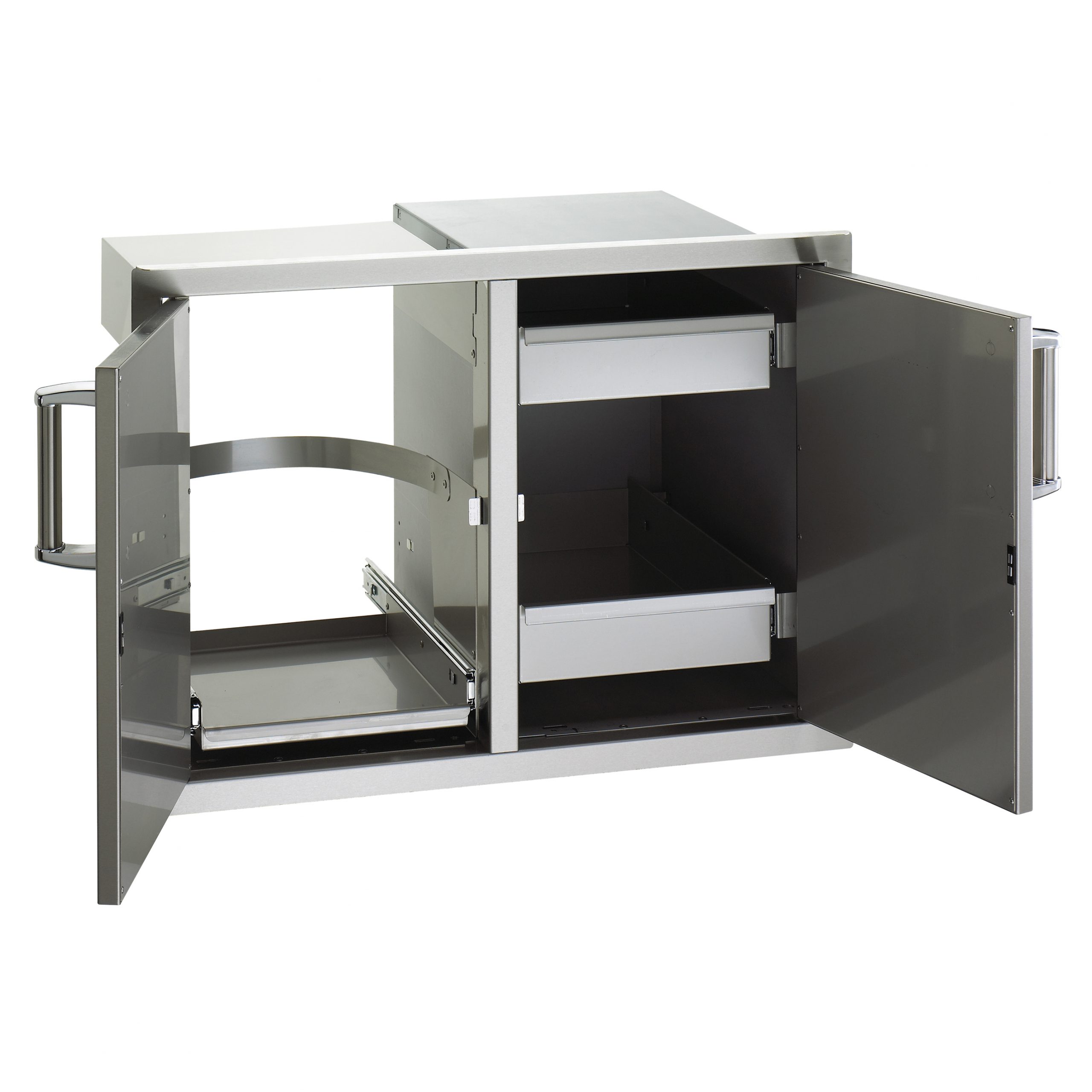 Double Doors With Trash Tray & Dual Drawers 53930SC12
