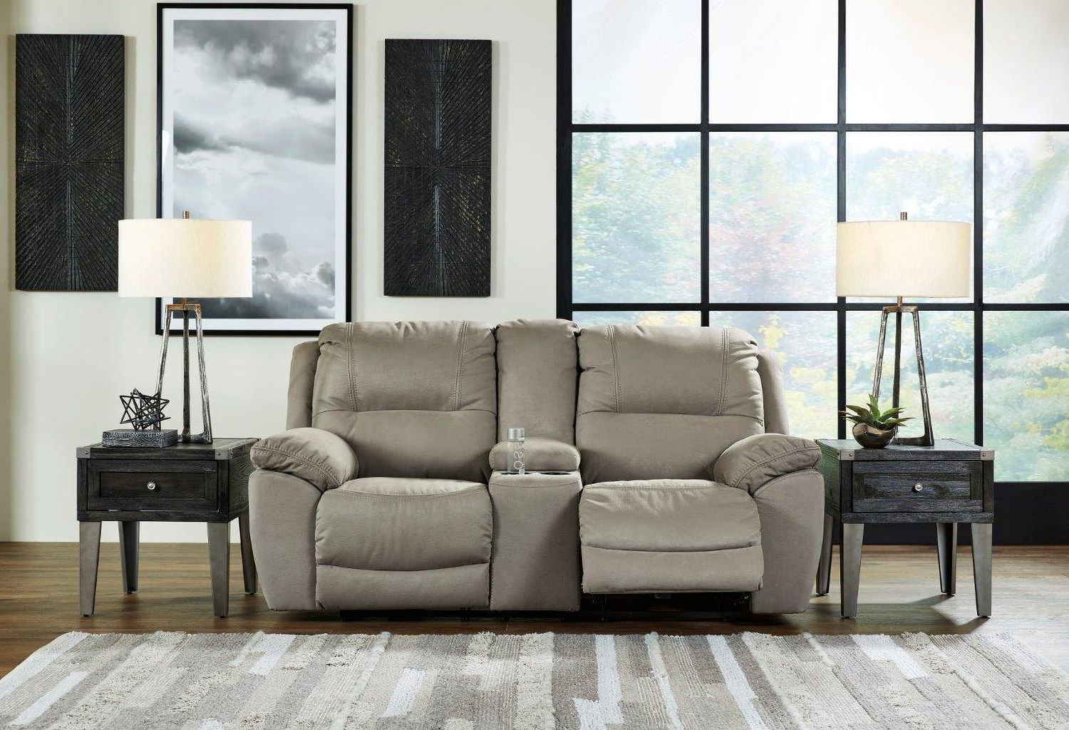 Next-Gen Gaucho Reclining Console Loveseat In Putty 5420394