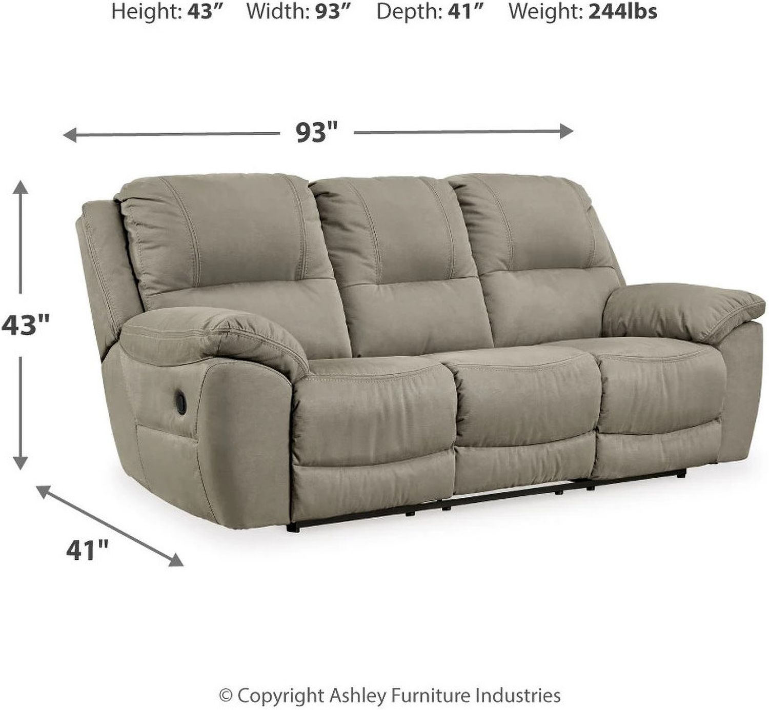 Next-Gen Gaucho Reclining Living Room Set In Putty 54203U1