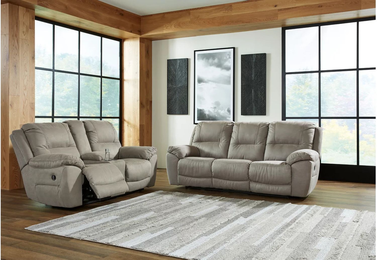 Next-Gen Gaucho Power Reclining Living Room Set In Putty 54203U2