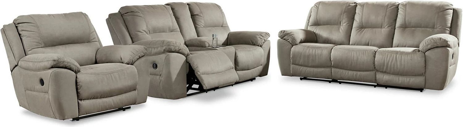 Next-Gen Gaucho Power Reclining Living Room Set In Putty 54203U2
