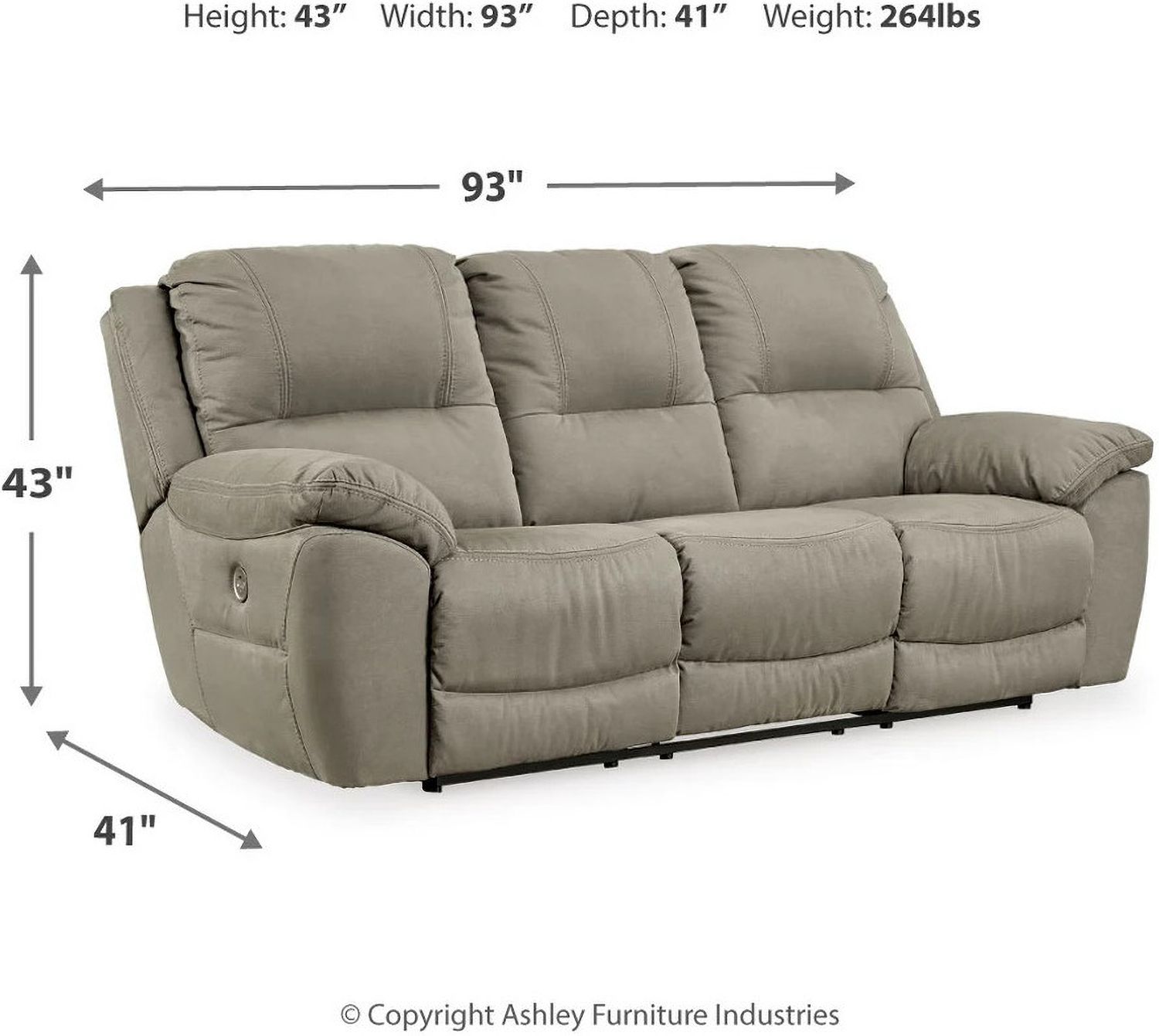 Next-Gen Gaucho Power Reclining Living Room Set In Putty 54203U2