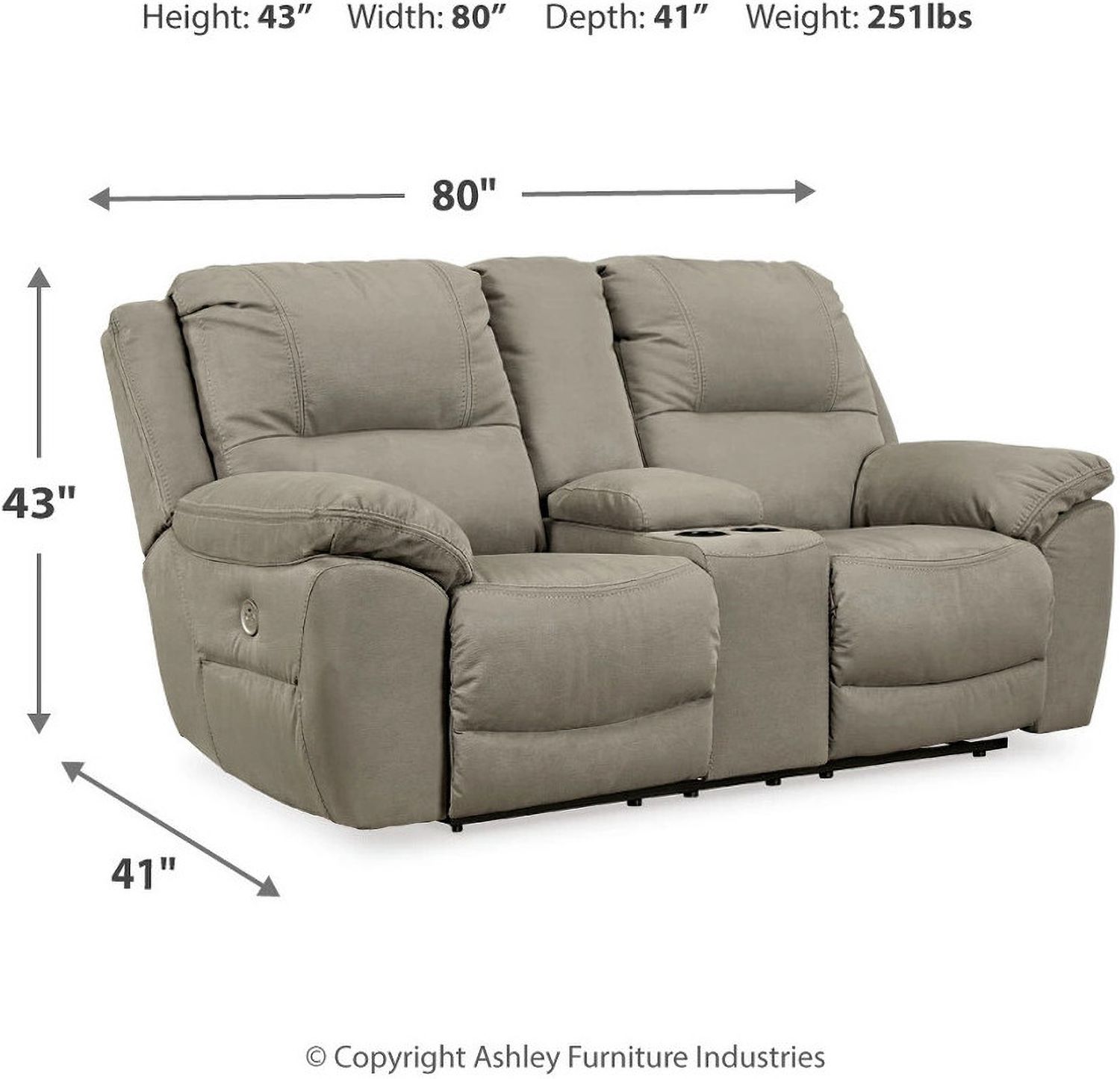 Next-Gen Gaucho Power Reclining Living Room Set In Putty 54203U2
