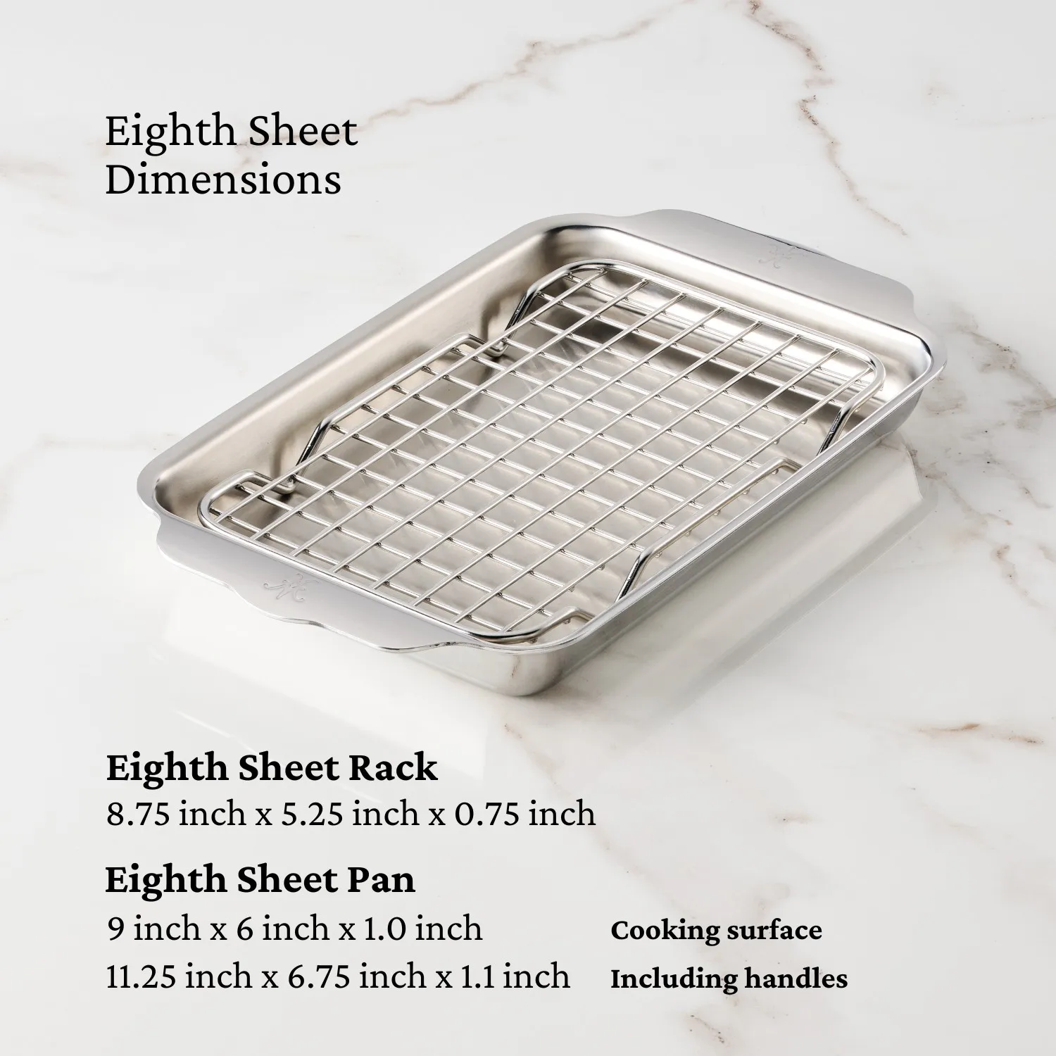 OvenBond Tri-ply Mini Eighth Sheet Pan with Rack 54317