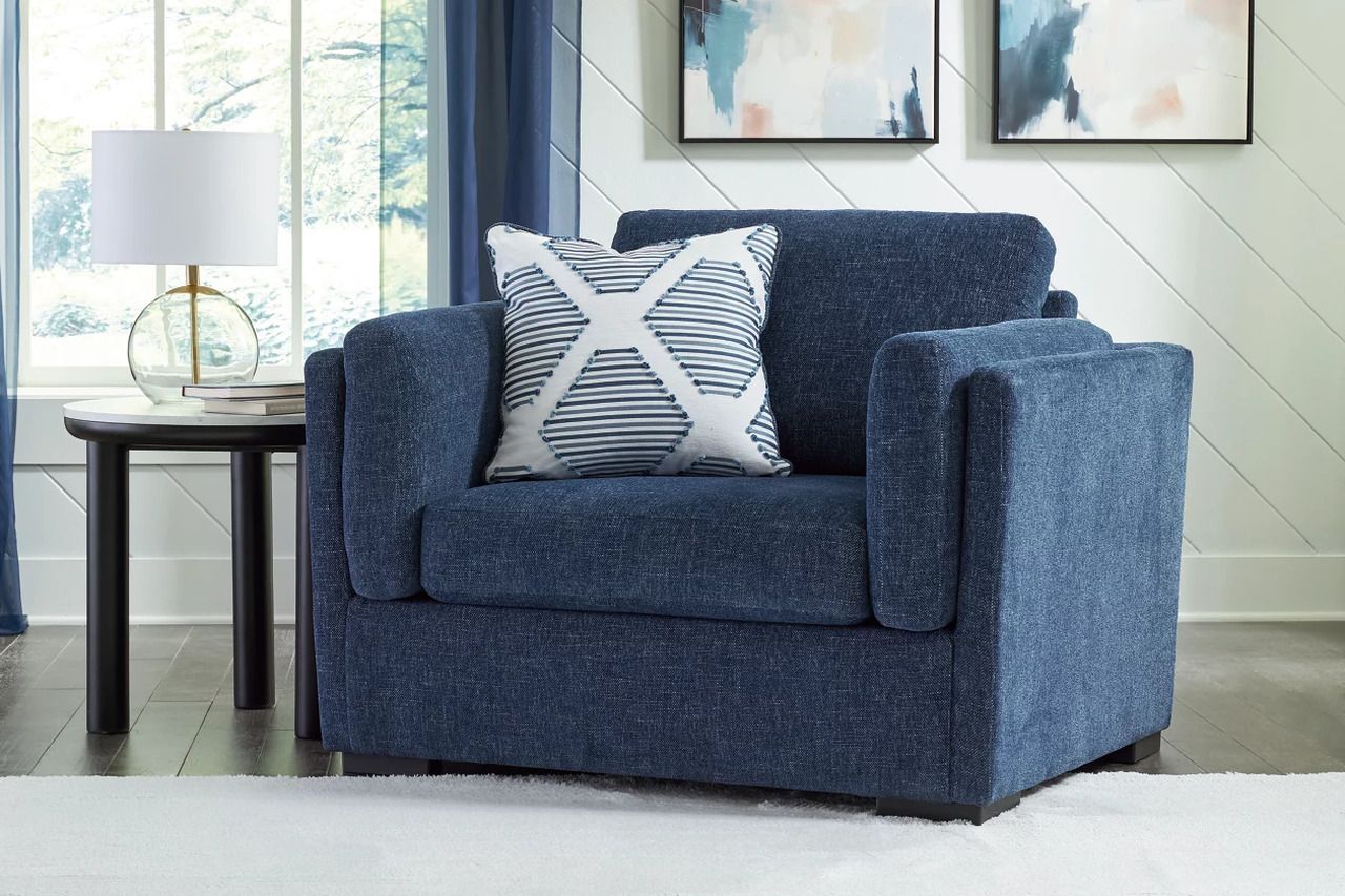 Evansley Living Room Set In Navy 54502U2