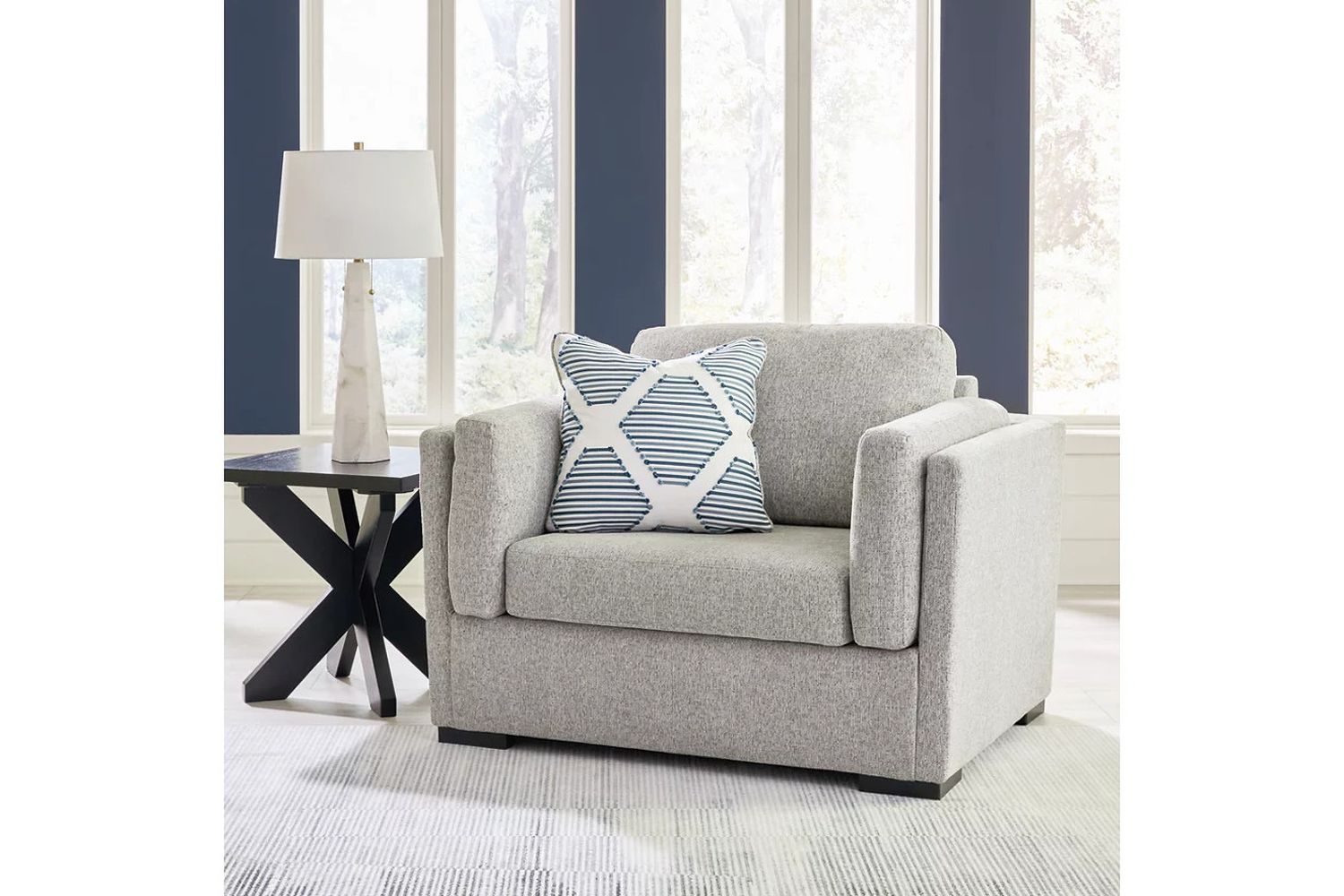 Evansley Oversized Chair In Pewter 5450323