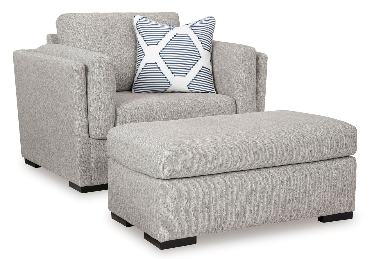 Evansley Oversized Chair In Pewter 5450323