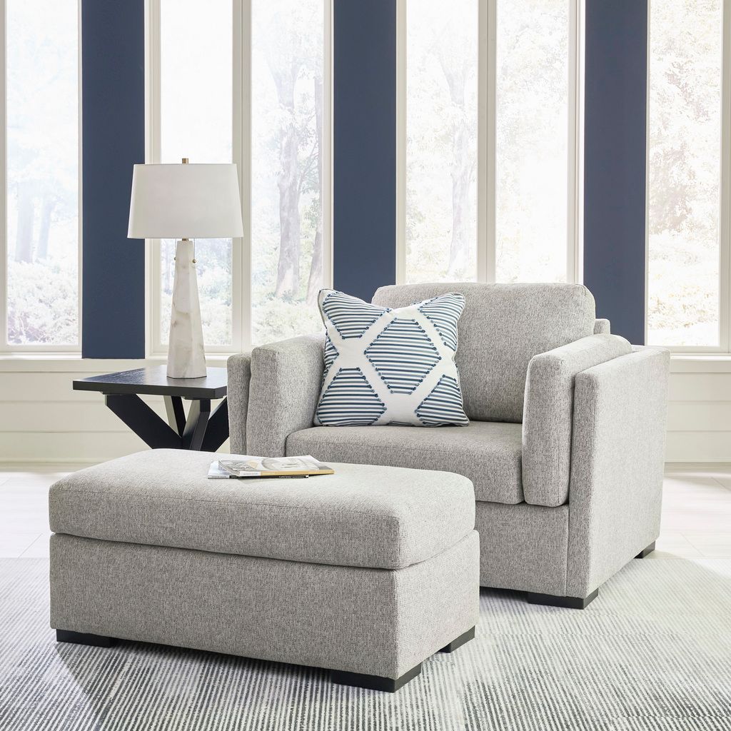 Evansley Oversized Chair In Pewter 5450323