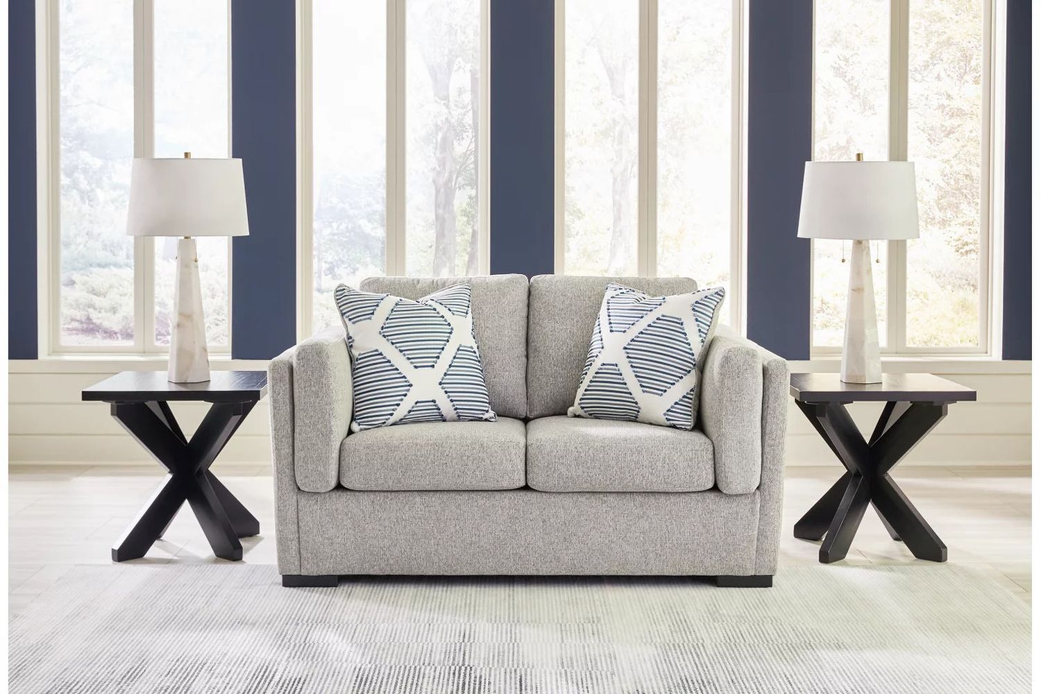 Evansley Loveseat In Pewter 5450335