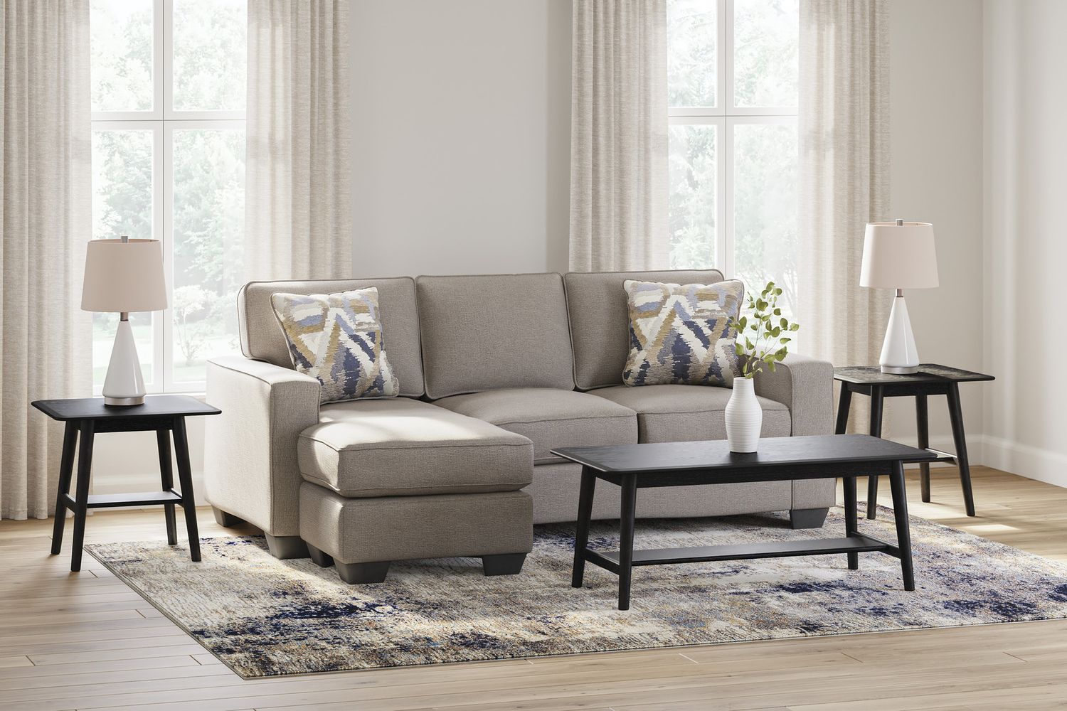 Greaves Sofa Chaise In Stone 5510418
