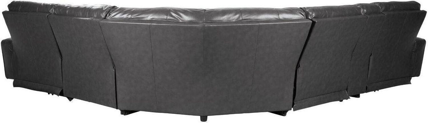 Samperstone 5-Piece Power Reclining Sectional In Gray 55203S1