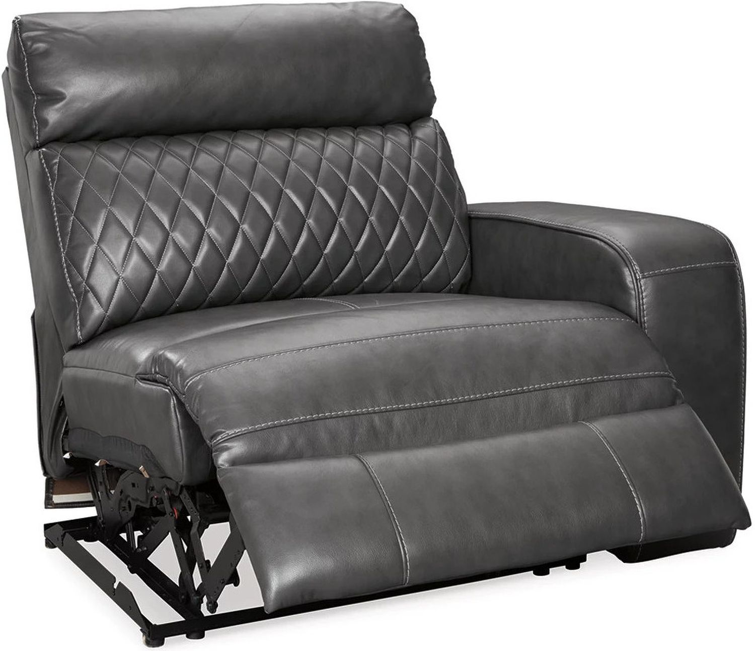 Samperstone 5-Piece Power Reclining Sectional In Gray 55203S1