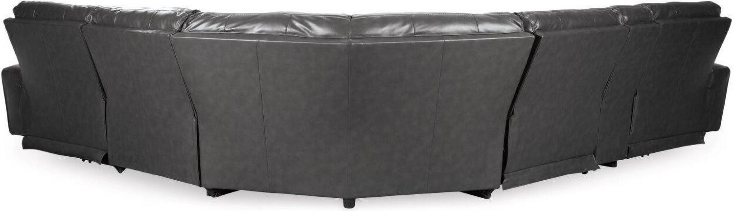 Samperstone 6-Piece Power Reclining Sectional In Gray 55203S2