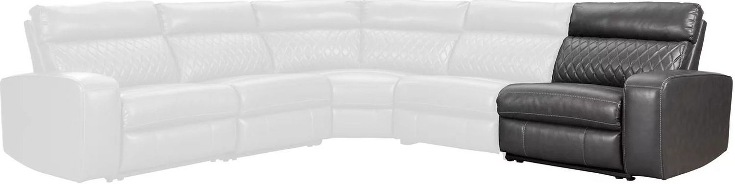 Samperstone 6-Piece Power Reclining Sectional In Gray 55203S2