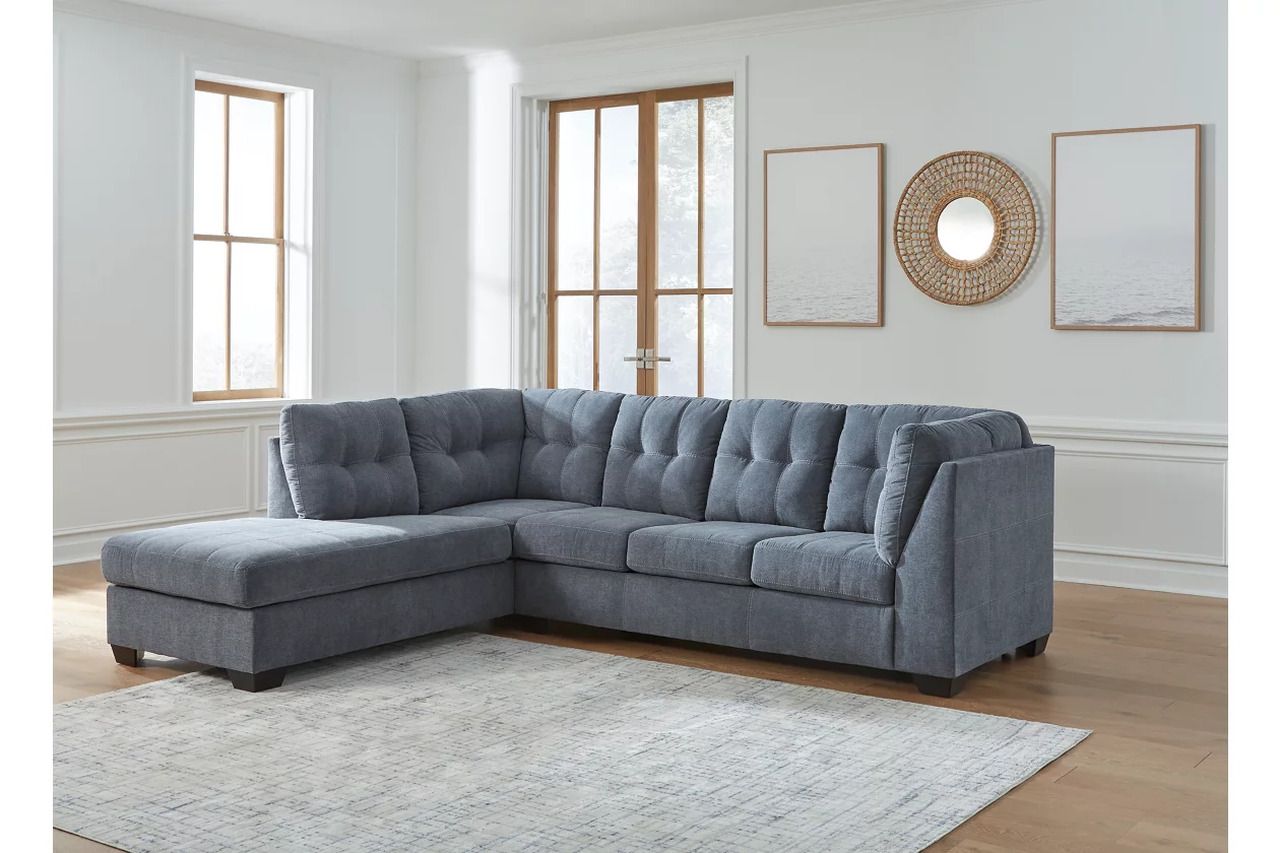 Marrelton 2-Piece LAF Sectional With Chaise In Denim 55303S1