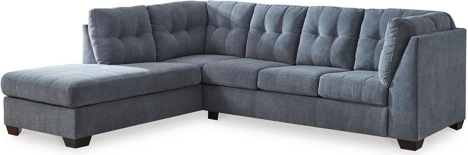 Marleton 2-Piece LAF Sleeper Sectional With Chaise In Denim 55303S3
