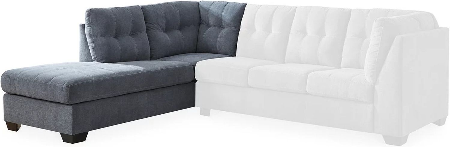 Marleton 2-Piece LAF Sleeper Sectional With Chaise In Denim 55303S3