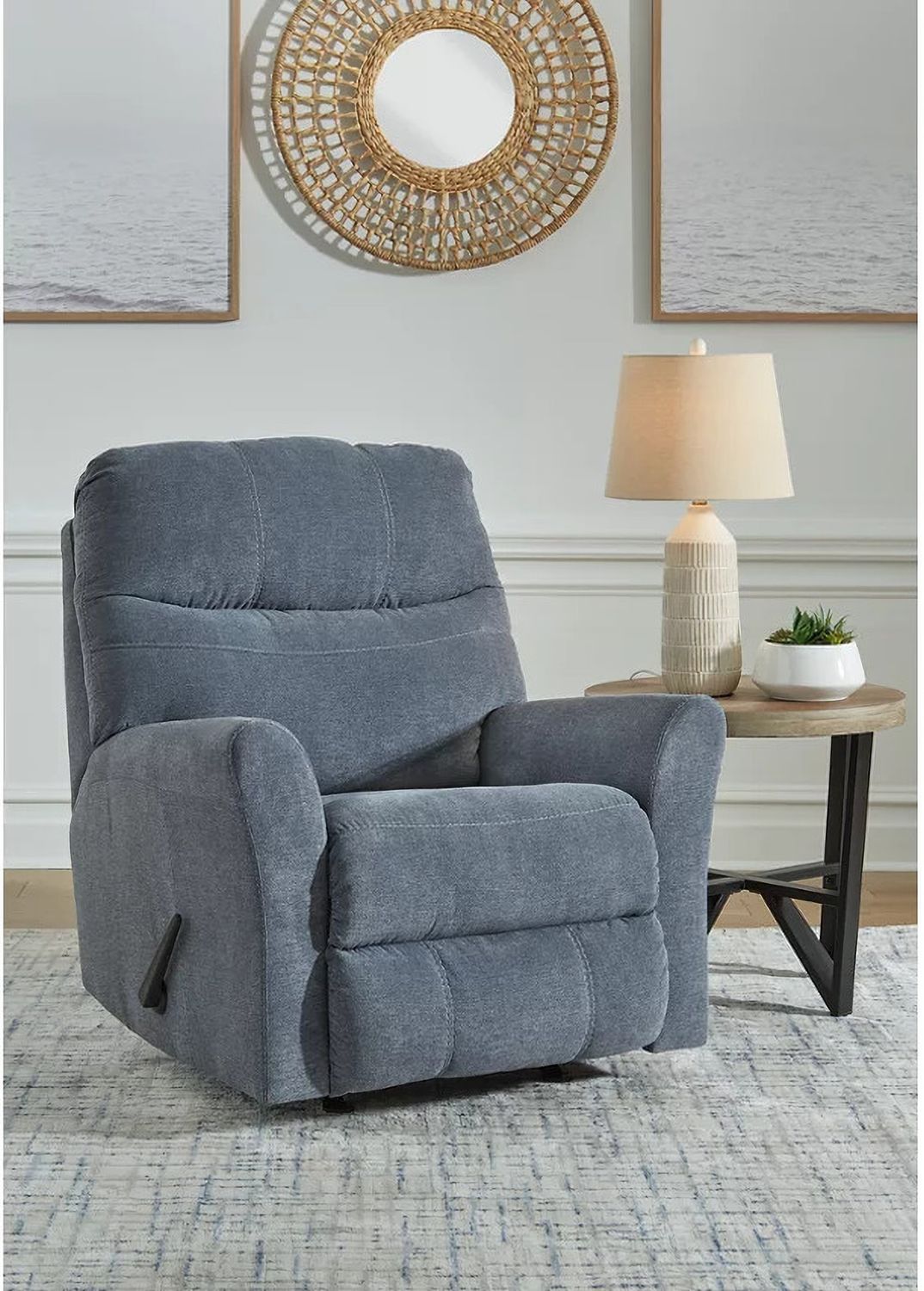 Marleton 2-Piece LAF Sleeper Sectional With Chaise In Denim 55303S3