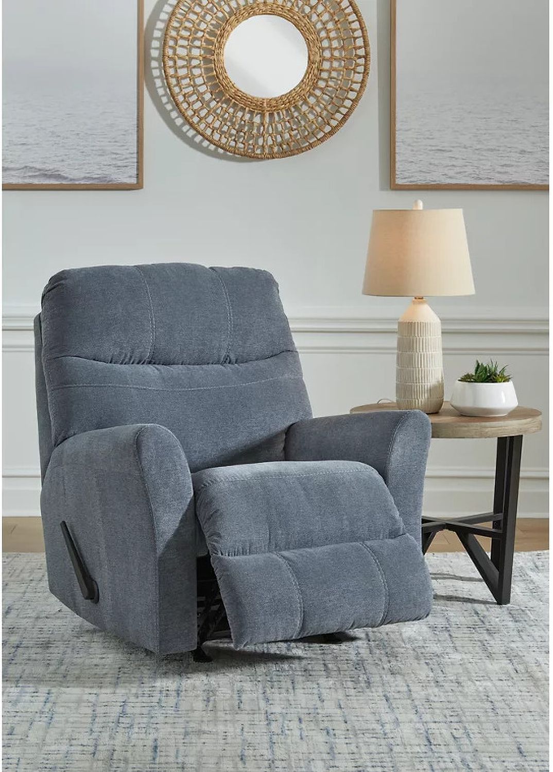 Marleton 2-Piece LAF Sleeper Sectional With Chaise In Denim 55303S3