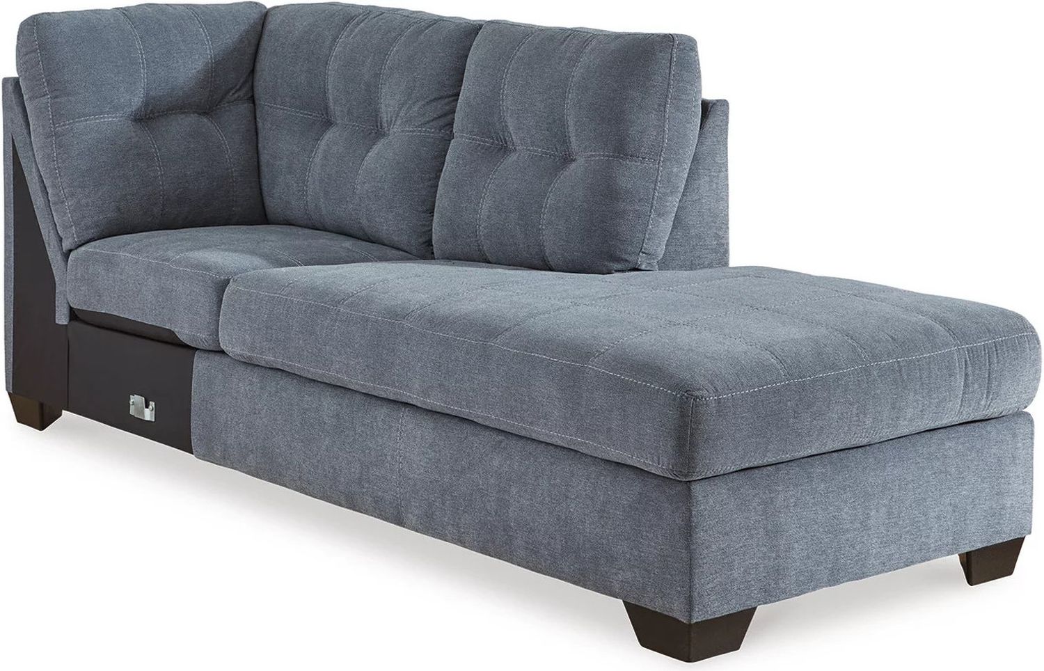 Marleton 2-Piece RAF Sleeper Sectional With Chaise In Denim 55303S4