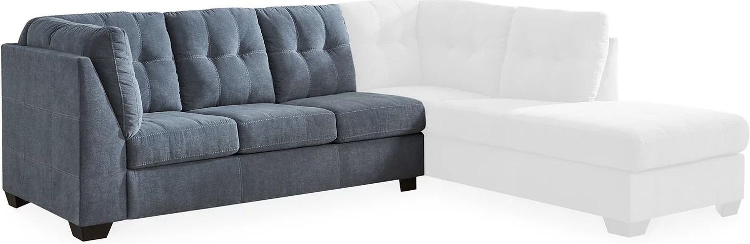 Marleton 2-Piece RAF Sleeper Sectional With Chaise In Denim 55303S4