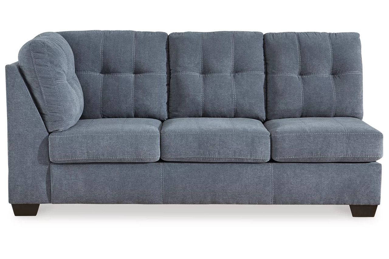 Marleton 2-Piece RAF Sleeper Sectional With Chaise In Denim 55303S4