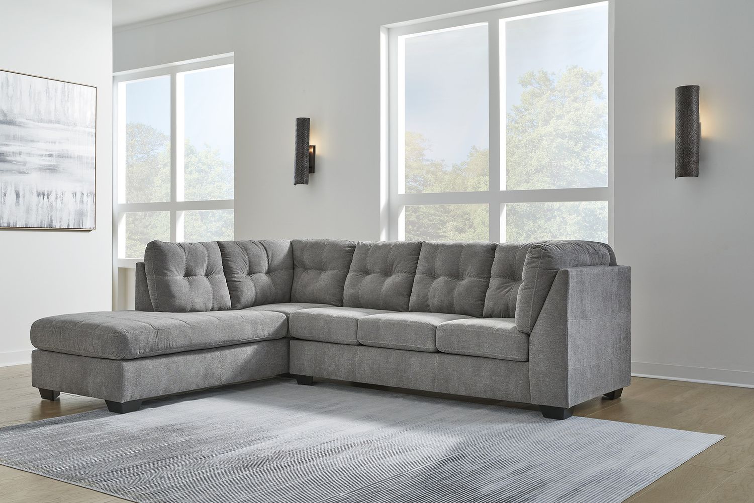 Marrelton 2-Piece LAF Sectional With Chaise In Gray 55305S1