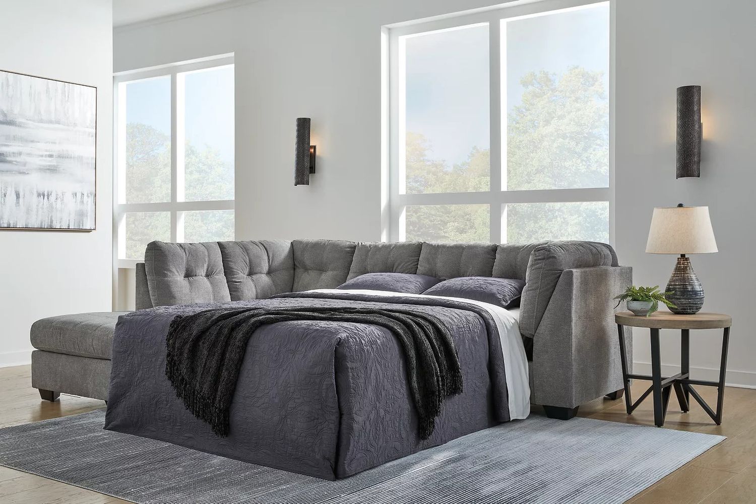 Marrelton 2-Piece LAF Sectional With Chaise In Gray 55305S1